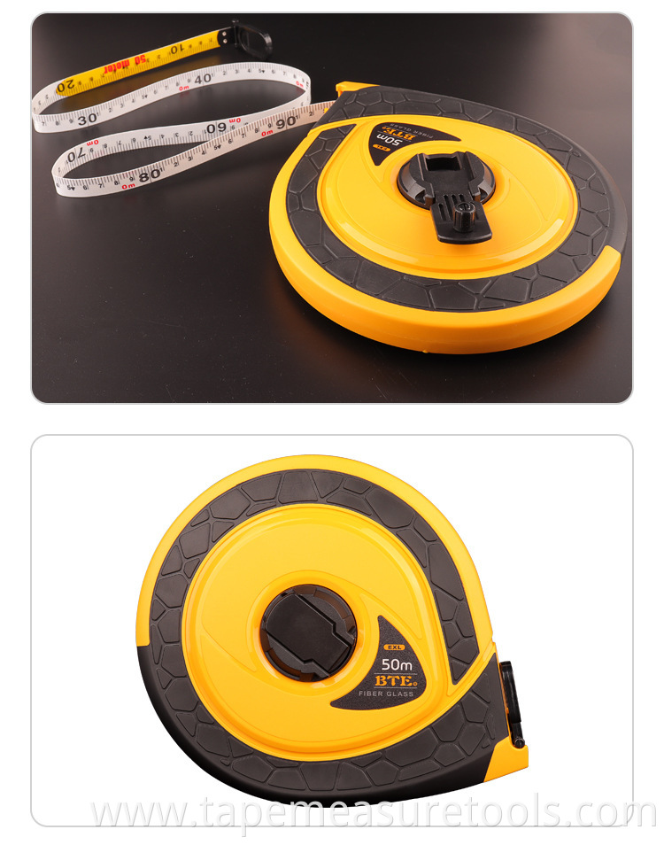 50 meters thick fiber tape 30 meters 20M insulated tape measure custom LOGO ruler tape measure